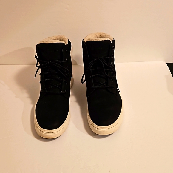 Timberland Black Suede Sherpa Womens 8 (Pre Owned) - Picture 1 of 8